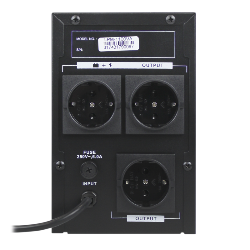 Лінійно-інтерактивне ДБЖ LPM-1100VA (770Вт)