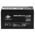 Акумулятор свинцево-кислотний 7.2 Ah (ампер-годин) LogicPower AGM LPM 12V