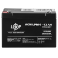 Аккумулятор свинцево-кислотний  12 Ah (ампер-годин) LogicPower  AGM LPM 6V