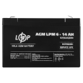 Аккумулятор свинцово-кислотный 14 Ah (ампер-час) LogicPower AGM LPM 6V