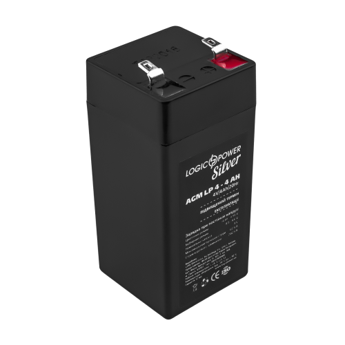 Акумулятор свинцево-кислотний 4 Ah (ампер-годин) LogicPower AGM LP Silver 4V