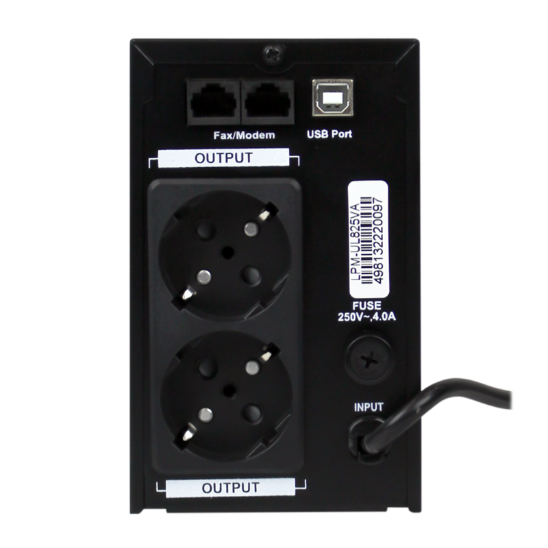 Лінійно-інтерактивне ДБЖ LPM-UL825VA (577Вт)