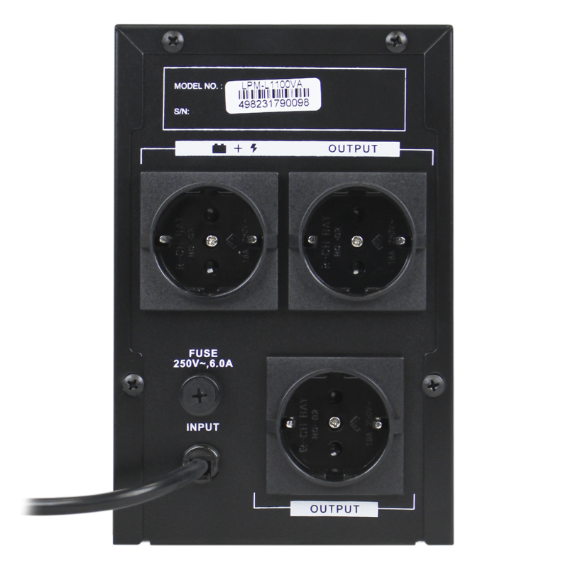 Линейно-интерактивное ИБП LPM-L1100VA (770Вт)