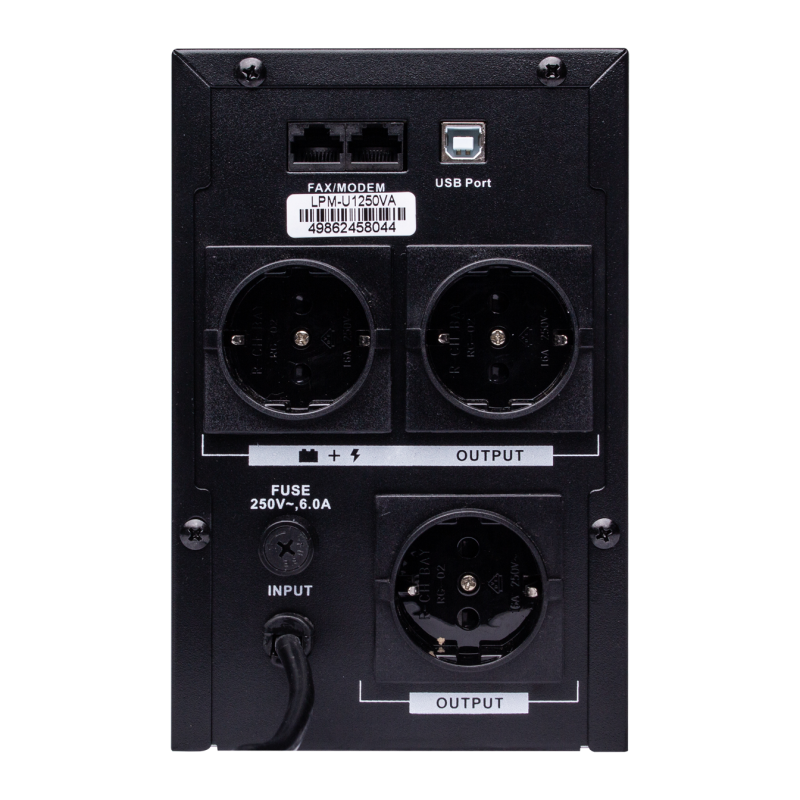 Лінійно-інтерактивне ДБЖ LPM-U1250VA (875Вт)