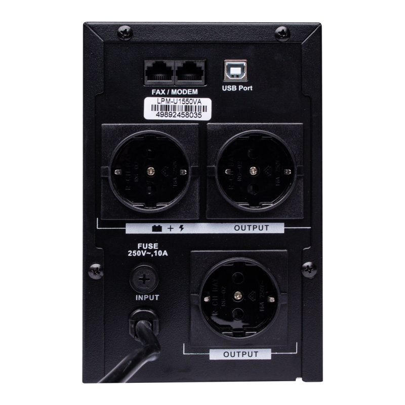 Лінійно-інтерактивне ДБЖ LPM-U1550VA (1085Вт)