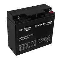 Акумулятор свинцево-кислотний 18 Ah (ампер-годин) LogicPower AGM LP Silver 12V