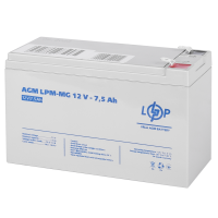 Акумулятор мультигелевий 7.5 Ah (ампер-годин) LogicPower AGM LPM-MG 12V