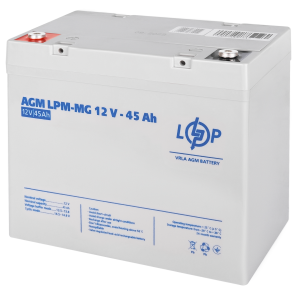 Акумулятор мультигелевий 45 Ah (ампер-годин) LogicPower AGM LPM-MG 12V