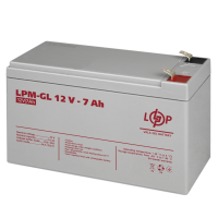 Акумулятор гелевий 7 Ah (ампер-годин) LogicPower LPM-GL 12V
