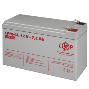 Акумулятор гелевий 7.2 Ah (ампер годин) LogicPower LPM-GL 12V