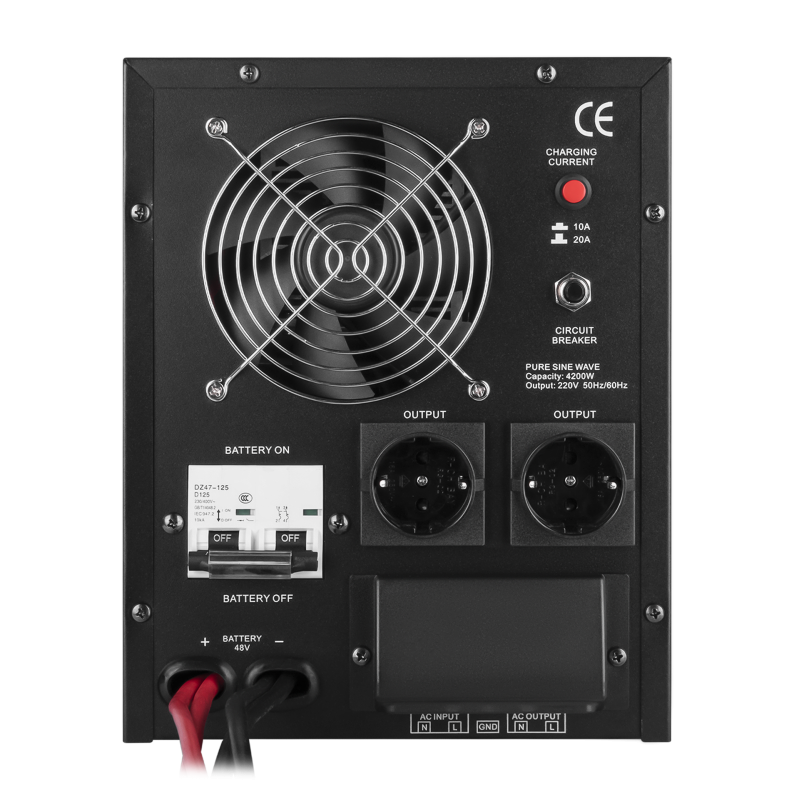 ИБП с правильной синусоидой LogicPower LPY-B-PSW-6000VA-4200Вт-48V-10A/20A