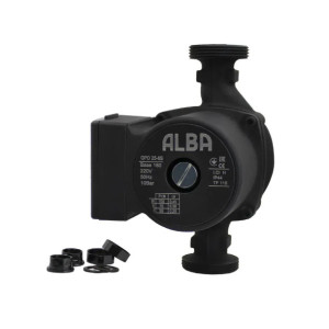 Насос циркуляционный ALBA 20-6S-130 (100 Вт, 6 м, 3.6 м³/ч) + гайки