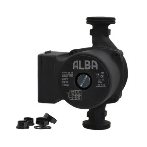 Насос циркуляційний ALBA GPD 25-4S-180 (62 Вт, Q 2.5 м³/год, H 4.9 м) з гайками 