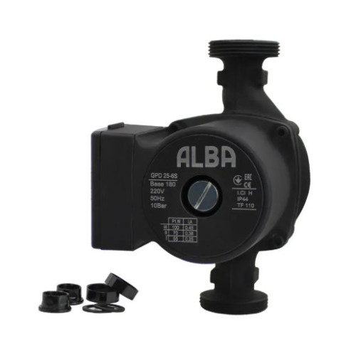 Насос циркуляційний ALBA GPD 25-6S-180 з гайками 