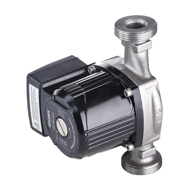 Рециркуляционный насос Koer KP.RP-25/6-180 SS (с гайками, 93Вт, Qmax=55 л/мин, Hmax=6 м)