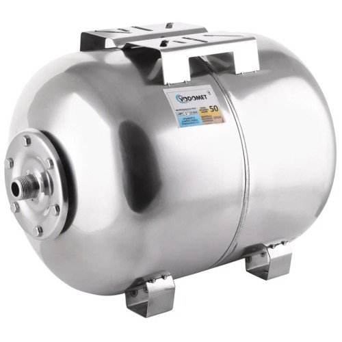 Гідроакумулятор Vodomet горизонтальний 50л (корпус - нержавіюча сталь) VO0027