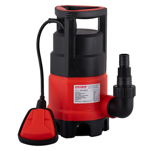 Насос дренажний KOER KDP-550 PRO - Qmax 175(л/хв) Hmax 7,5(м) 550 Вт
