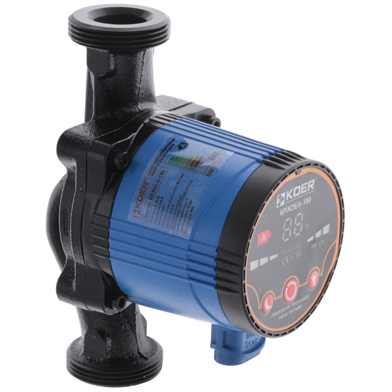 Насос циркуляционный энергосберегающий Koer KP.N25/6-180 (43Вт H = 6м Q = 55л/мин)