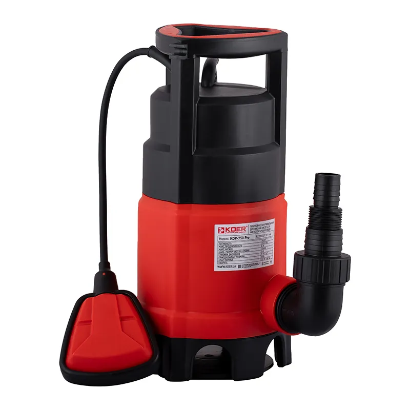 Насос дренажний KOER KDP-750 PRO - Qmax 225(л/хв) Hmax 8(м) 750 Вт