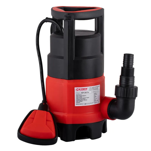 Насос дренажний KOER KDP-400 PRO - Qmax 140(л/хв) Hmax 6(м) 400 Вт