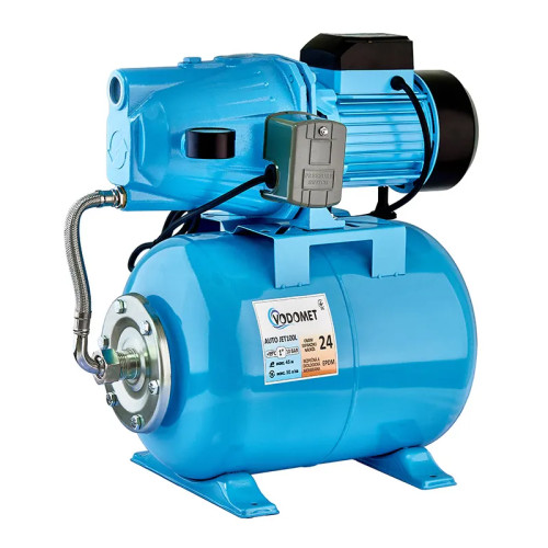 Насосная станция Vodomet AUTO JET100L чугун (1,1 кВт, Q=3 м³/ч, H=45 м)