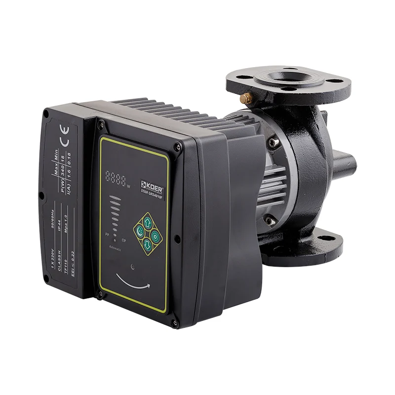 Насос циркуляционный фланцевый энергосберегающий Koer star GRS 40/10F (0,34 кВт, Q=300 л/мин, H=10м )