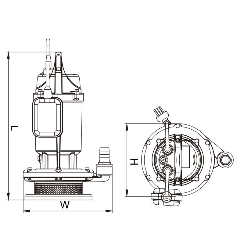 Дренажний насос високонапірний OPERA QDX 1.5-12-0.25 FK, 250 Вт, Q 6.5 м³/год, H 13 м