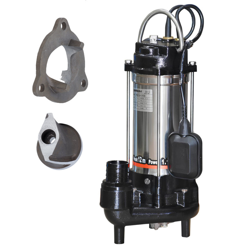 Фекальний насос OPERA WQD 7-8-0.75QGF, 750 Вт, Q 7–18 м³/год, H 8–13 м з ріжучим механізмом