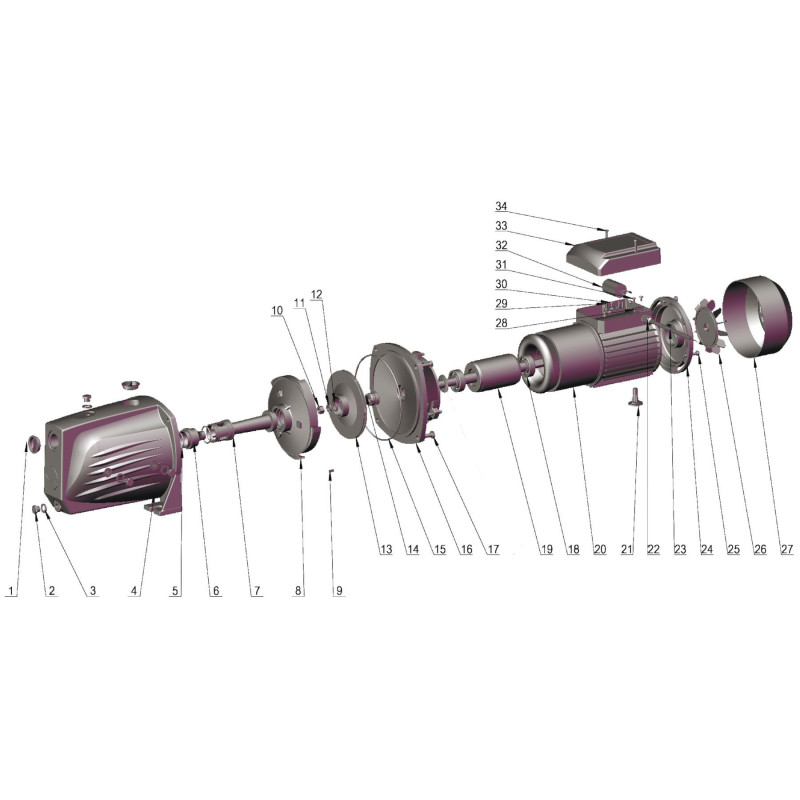 Насос відцентровий Optima JET150 PRIME 1,5кВт