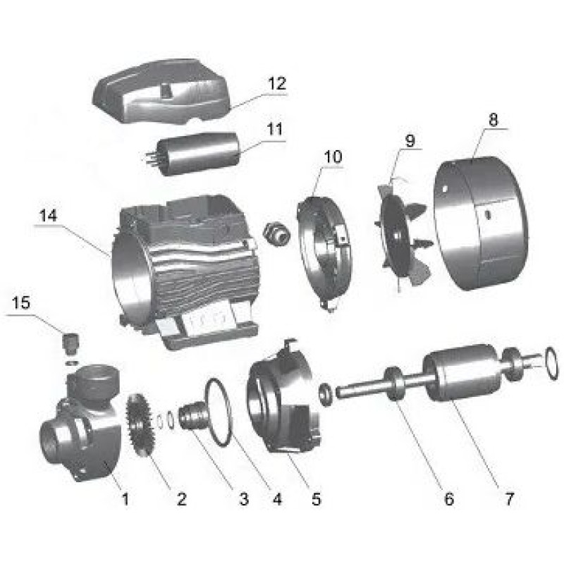 Вихревой насос VOLKS pumpe QB60 0,37кВт