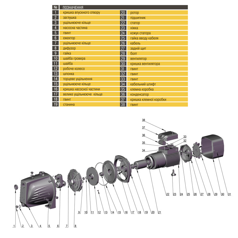 Насос центробежный Optima JET100 PRIME 1,1 кВт