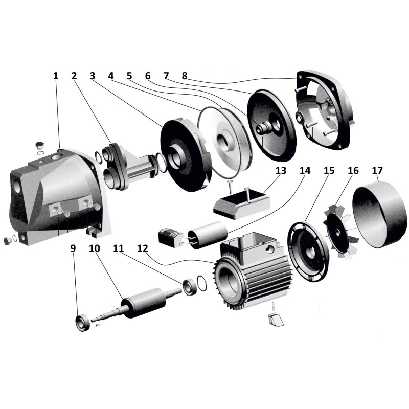 Насос відцентровий Optima JET 80 0,8кВт чавун довгий