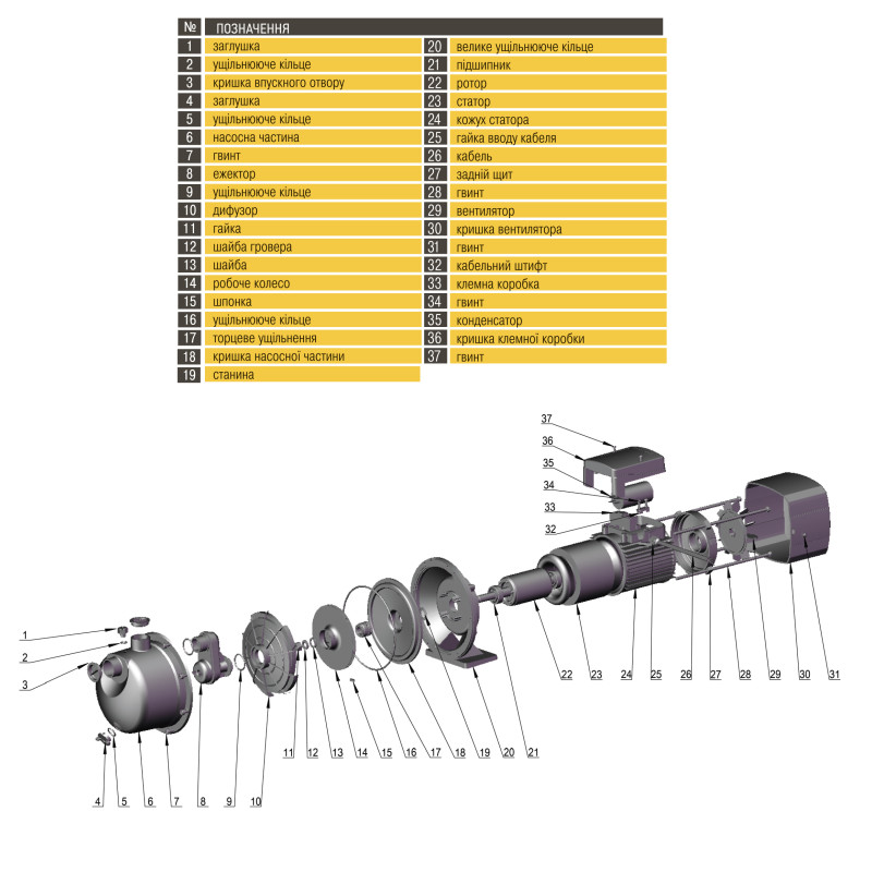 Насос центробежный Optima JET150S 1,3 кВт нержавейка