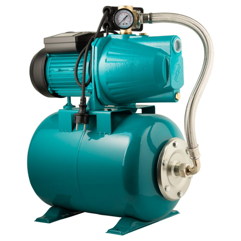 Насосна станція AQUATICA (775088/24) 1.1кВт Hmax 55м Qmax 70л/хв (самовсмоктуючий насос) 24л  