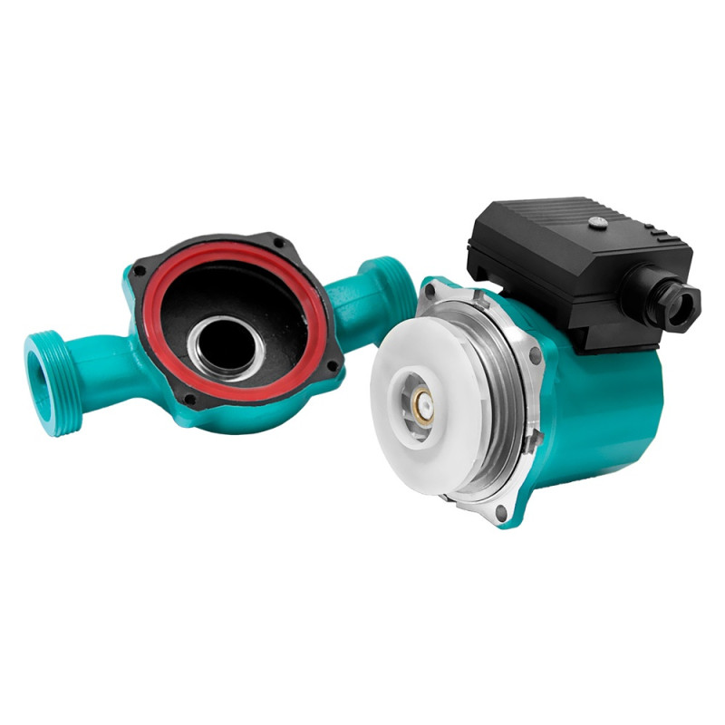 Насос циркуляционный 75Вт Hmax 4м Qmax 40л/мин Ø1 1/2" 180мм зел + гайки Ø1 WETRON LР525–4/180С (774312)