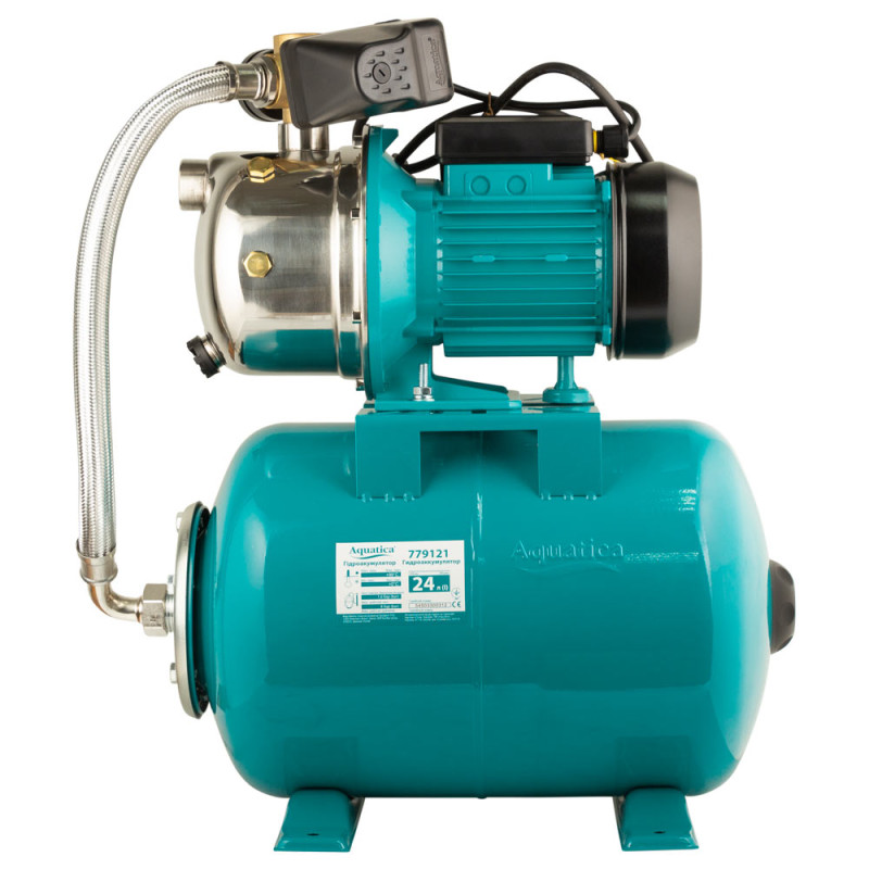 Насосная станция AQUATICA (775098/24) 1.1кВт Hmax 50м Qmax 60л/мин (нерж) 24л