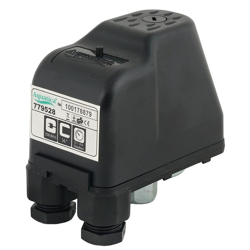 Додаткове реле сухого ходу 0.9-0.1 бар (гайка) AQUATICA (779528)