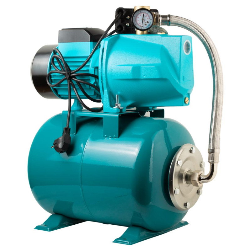 Насосна станція AQUATICA (775083/24) 0.75кВт Hmax 42м Qmax 80л/хв (самовсмоктувальний насос) 24л