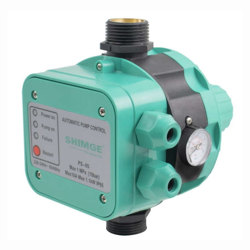 Електронний котролер тиску SHIMGE PS-05 (1,1 кВт + манометр)