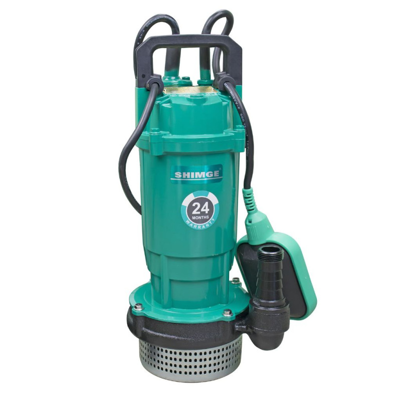 Насос дренажный SHIMGE QDX1.5-17-0.37K3 0.37кВт, Нmax=18м, Qmax=95л/мин с поплавком.