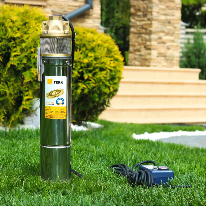 Насос глибинний TEKK HAUS  4SKM 100 15м кабель з пультом