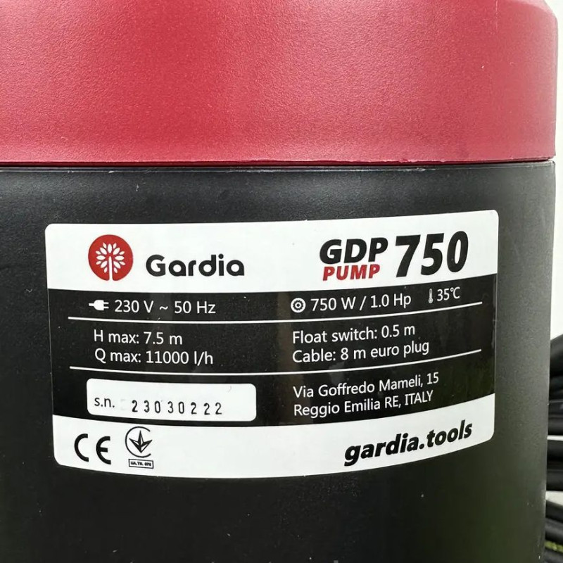 Насос дренажний GARDIA GDP-750 