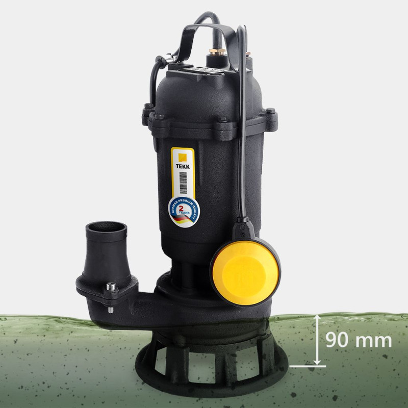 Дренажно-фекальный насос TEKK HAUS SDF 1.5-15 с режущим механизмом.