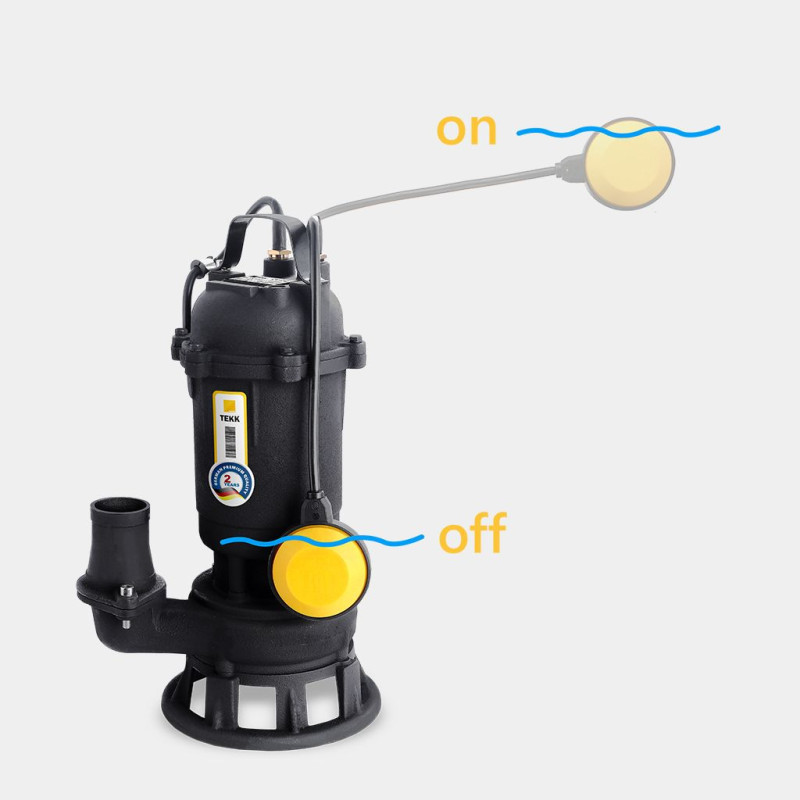 Дренажно-фекальный насос TEKK HAUS SDF 1.5-15 с режущим механизмом.