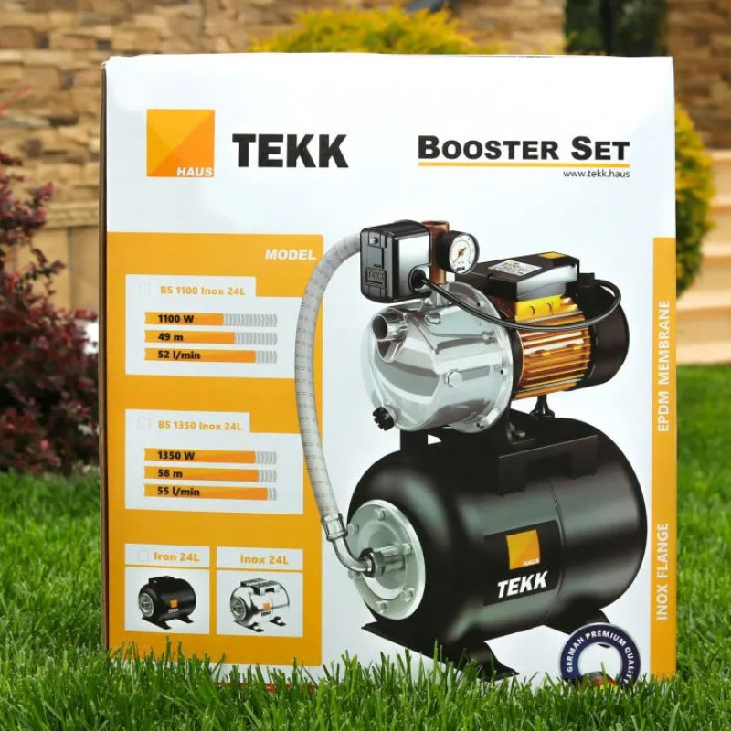 Насосная станция TEKK HAUS BS 1100 Inox 24L