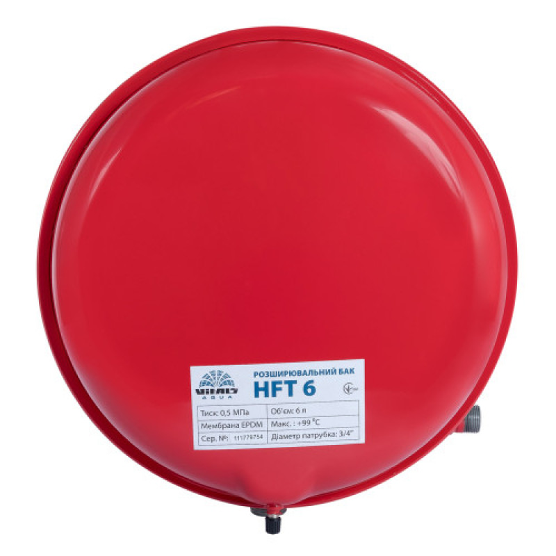 Розширювальний бак Vitals aqua HFT 6 (6 літрів)  