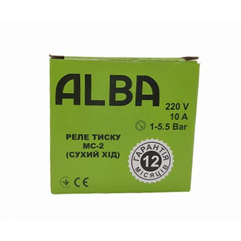 Peле тиску з накидною гайкою сухий хід ALBA MC-2