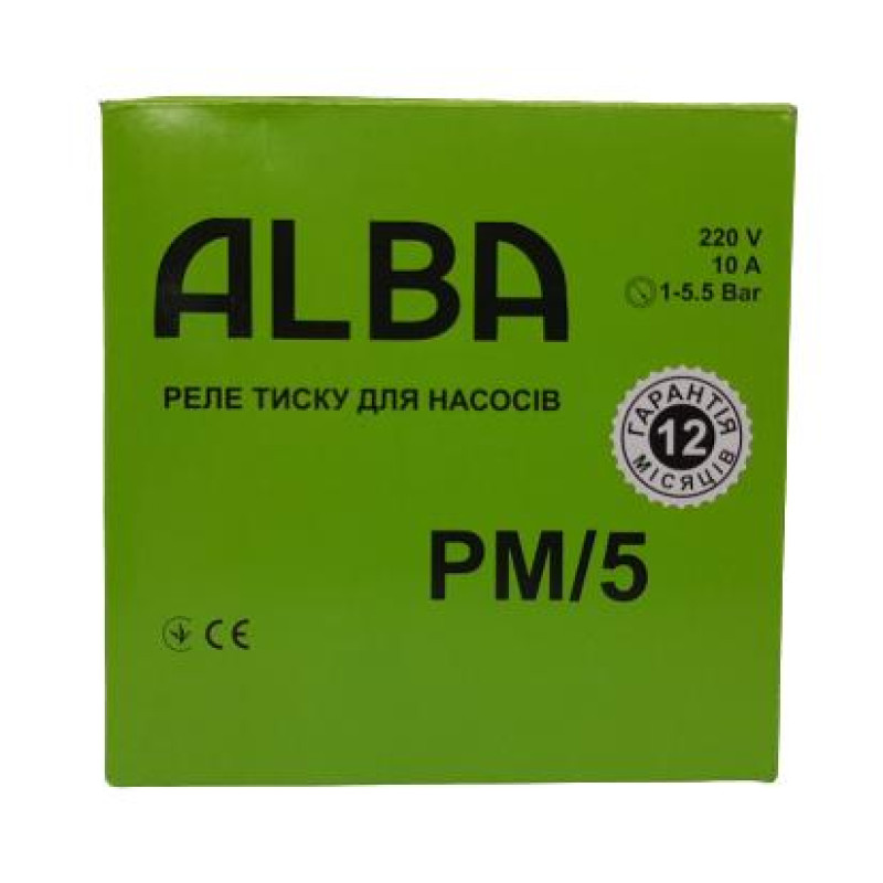 Peле тиску з накидною гайкою ALBA РМ-5