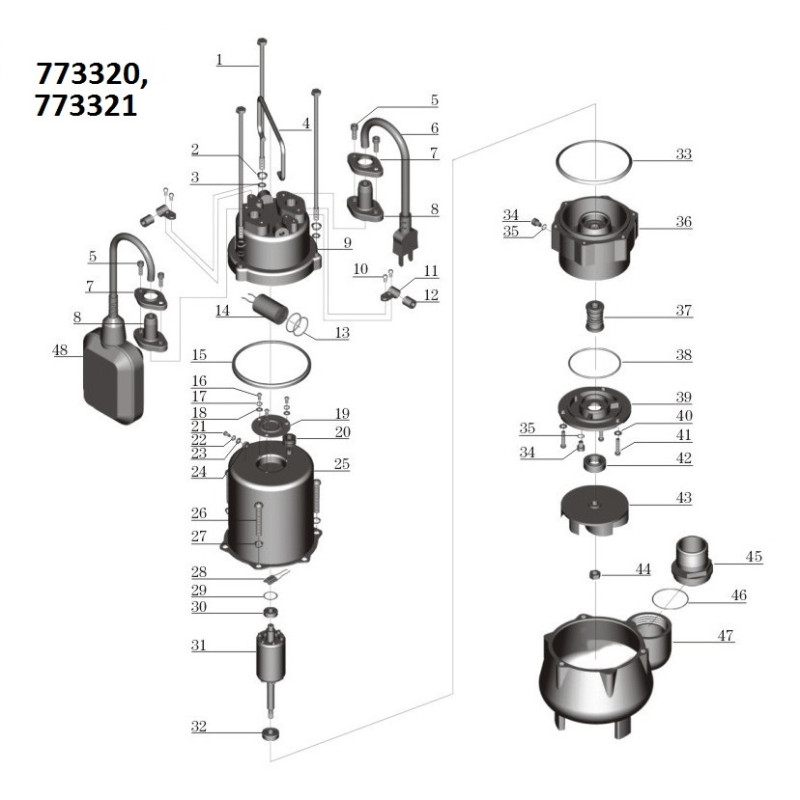 Aquatica V250F (0.25кВт Hmax 7.5м Qmax 150л/хв) - Насос дренажний