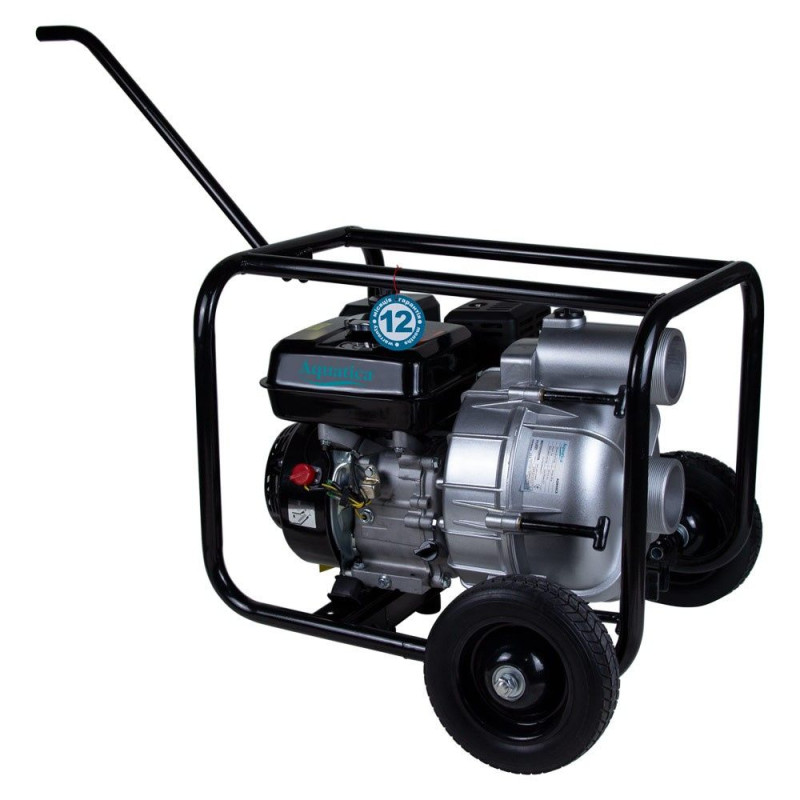 Мотопомпа AQUATICA AQW30CX (772537) 6.5л.с. Hmax 28м Qmax 50м³/год (4-х тактний) для брудної води